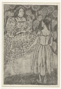Fee erscheint Aschenputtel von Lucien Pissarro