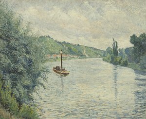 Das Lastkahn von Lucien Pissarro