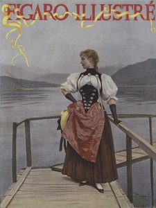 En Suisse (In der Schweiz). Titelblatt von Le Figaro Illustre, Juli 1893 von Lucius Rossi