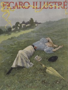 Frühling. Titelbild von Le Figaro Illustre, Mai 1896 von Lucius Rossi
