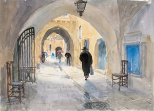 Nach Hause gehen, Habad-Straße, Jerusalem von Lucy Willis