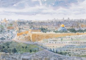 Jerusalem vom Ölberg von Lucy Willis