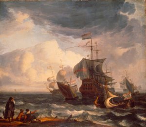 Holländische Kriegsschiffe