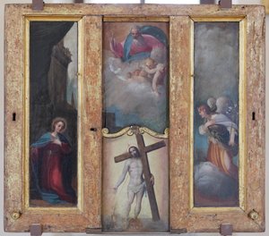 Verkündigung, Gottvater in Herrlichkeit und das kostbare Blut Christi