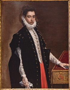 Fontanellato, Labirinto della Masone, Franco Maria Ricci Kunstsammlung: Porträt von Lucrezia Bentivoglio Leoni von Ludovico Carracci