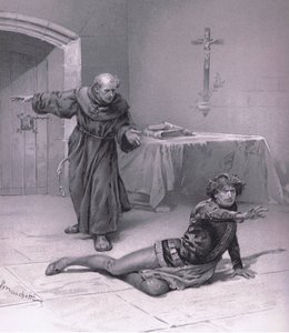 Lebe hier im Himmel und darf sie ansehen, Illustration aus Romeo und Julia von Ludovico Marchetti