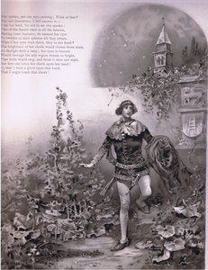 Sie spricht - doch sie sagt nichts, Illustration aus Romeo und Julia