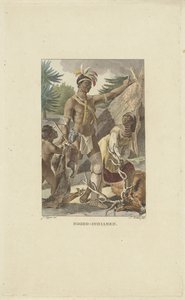 Irokesische Familie vor einem Tipi von Ludwig Gottlieb Portman