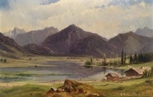 Der Plansee in Tirol, laut rückseitigem Etikett