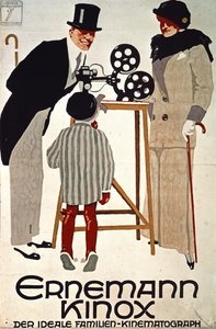 Ernemann Kinox, Der Ideale Familien Kinematograph, Deutschland von Ludwig Hohlwein