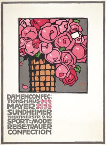 Plakatwerbung für das Damenmodegeschäft Mayer Sundheimer von Ludwig Hohlwein