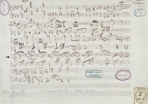Seite der Partitur von "Fidelio": Beginn des dritten Akts