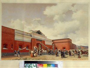 Die Kronstädter Seefestung. Das Sankt Petersburger Tor von Luigi Premazzi