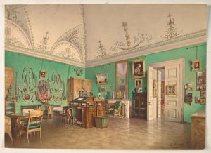 Innenraum des Arbeitszimmers des Großherzogs Michail Nikolajewitsch in Sankt Petersburg
