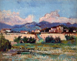 Häuser und Gärten in Ardenza, von Ulvi Liegi (1858-1939) von Luigi Levi