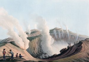 Krater auf der Insel Vulcano im Tyrrhenischen Meer, Italien von Luigi (after) Mayer