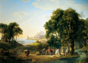 Aeneas trifft Andromache in Butrinto