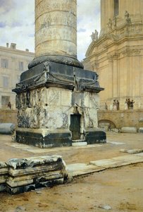 Trajanssäule in Rom, von Luigi Bazzani