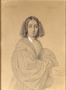 Porträt von George Sand, 1837