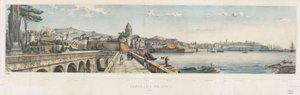 Panoramablick auf die Stadt Genua von Luigi Garibbo