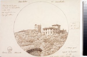 Teleskopansicht des Torre del Gallo in Arcetri bei Florenz von Luigi Garibbo
