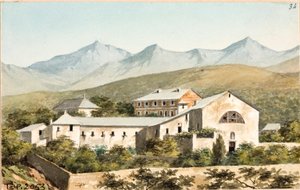 Ansicht über das Santuario Nostra Signora del Monte, Genua