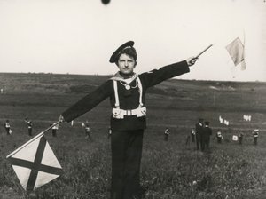 Balilla mit Signalen der Marine von Luigi Leoni