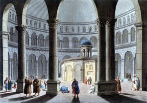 Kirche des Heiligen Grabes In „Ansicht der osmanischen Herrschaft in Europa in Asien und anderen Mittelmeerinseln“. Nach Originalzeichnungen von Luigi Mayer, London von Luigi Mayer