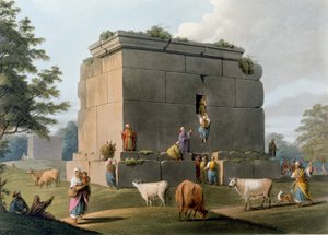 Monument zwischen Tripolis und Tortosa, graviert von William Watts, 1806