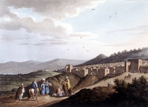 Ansicht der Stadt Bethlehem. In „Ansicht der osmanischen Herrschaft in Europa in Asien und anderen Mittelmeerinseln“. Nach Originalzeichnungen von Luigi Mayer, London von Luigi Mayer