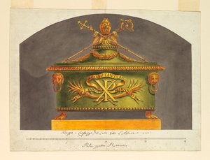 Sarkophag für die Reliquie, ca. 1825