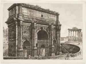 Der Bogen des Septimius Severus von Luigi Rossini