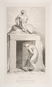 Todestür, aus Das Grab, ein Gedicht von Robert Blair, 1. März 1813 von Luigi Schiavonetti