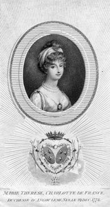 Marie-Thérèse-Charlotte de Bourbon, Herzogin von Angoulême und Dauphine von Frankreich, 1805 von Luigi Schiavonetti