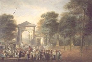 Promenade am Eingang des Botanischen Gartens von Luis Paret y Alcazar