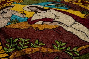 Karwoche Surco Blumenteppich, Lima, Peru, 2015