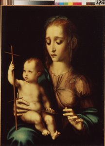 Madonna mit Kind und Spindel von Luis de Morales