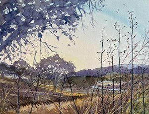 Goldene Stunde Landschaft von Luisa Millicent