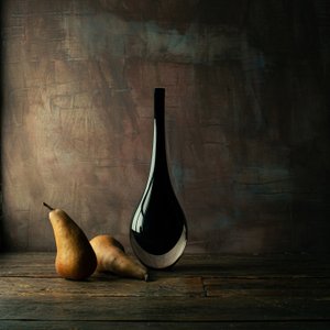 Stimmungsvolles Stillleben mit Birnen von Luiz Laercio