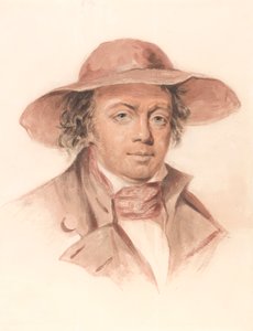 Mann mit Hut mit Krempe