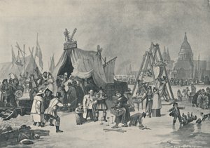 Der Jahrmarkt auf der gefrorenen Themse, 1814, 1920