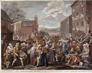 Der Marsch der Wachen nach Schottland im Jahr 1745