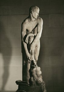 Hermes bindet seine Sandale von Lysippos (after)