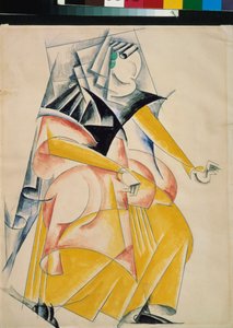 Kostümentwurf für das Theaterstück "Romeo und Julia" von William Shakespeare von Lyubov Sergeevna Popova