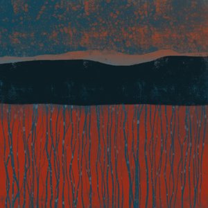 Stimmungsvolles Orangenfeld von MANSI SAXENA