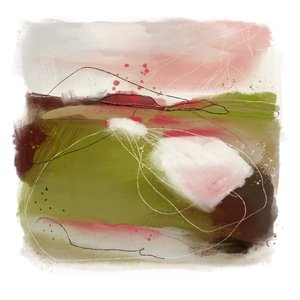 Gedämpfte abstrakte Landschaft von MANSI SAXENA