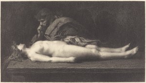 Levit von Ephraim und seine tote Frau von M.G. Fuchs after Jean Jacques Henner