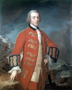 Kapitän Henry Clinton, Erstes Regiment der Fußgardisten, ca. 1758 von M.L Saunders