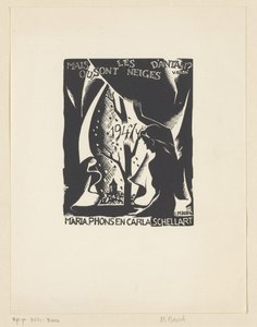 Neujahrswunsch für 1947 von Carla, Mária und Phons Schellart