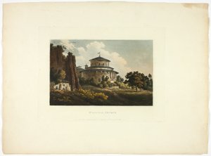 St. Agnes Kirche, Tafel acht aus den Ruinen von Rom von M. Dubourg